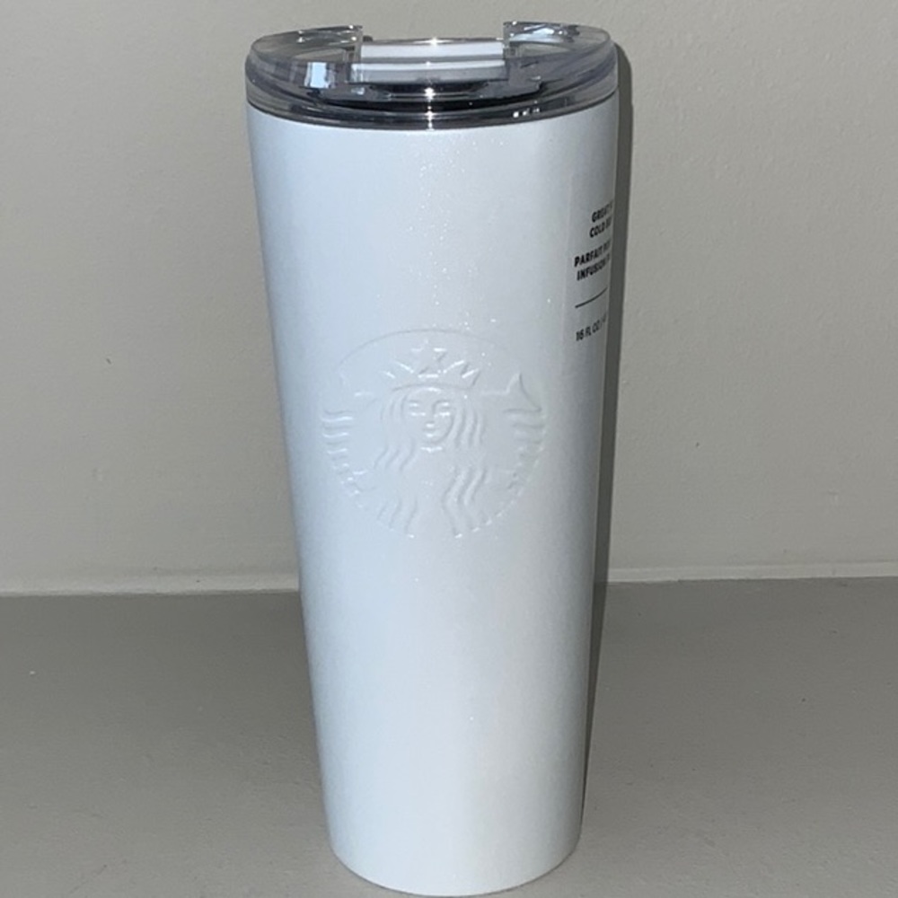 Unique White Starbucks tumbler-NWT
